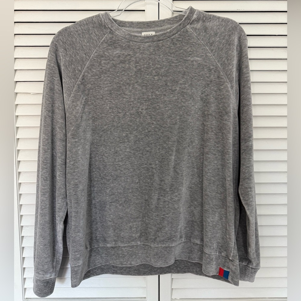 KULE gray plush cotton modal blend sweatshirt | Size S